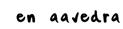 KenSaavedra Font Image