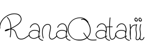 RanaQatarii Font Image