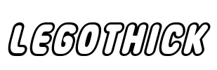 Legothick Font Image