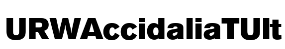 URWAccidaliaTUlt Font Image