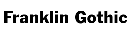Franklin Gothic Font Image
