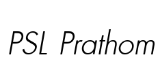 PSL Prathom Font Image
