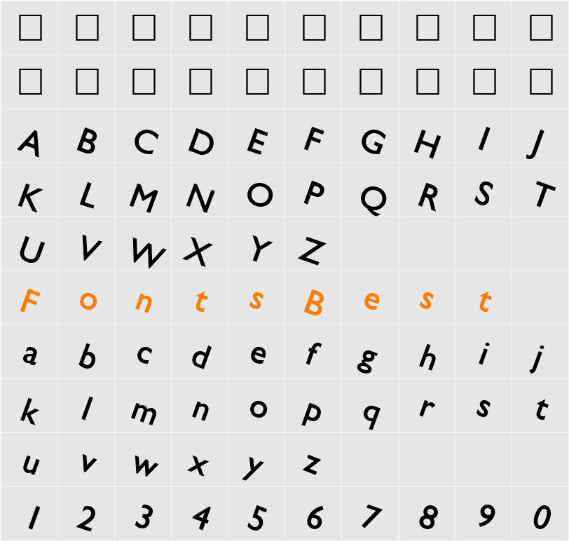 SaucyMozartOne44 Character Map