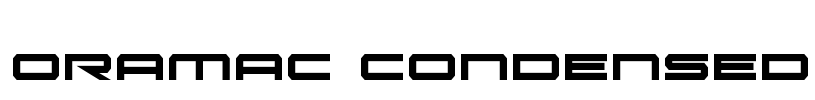 Oramac Condensed Font Image