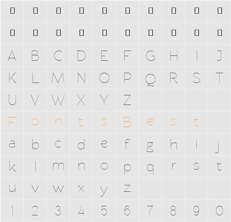 Rawengulk Character Map