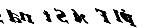 Slant Six Flip Font Image