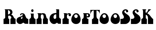 RaindropTooSSK Font Image