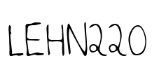 LEHN220 Font Image