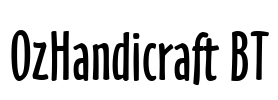 OzHandicraft BT Font Image