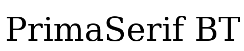 PrimaSerif BT Font Image