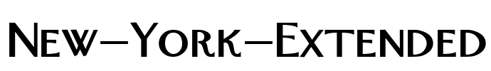 New-York-Extended Font Image