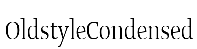 OldstyleCondensed Font Image