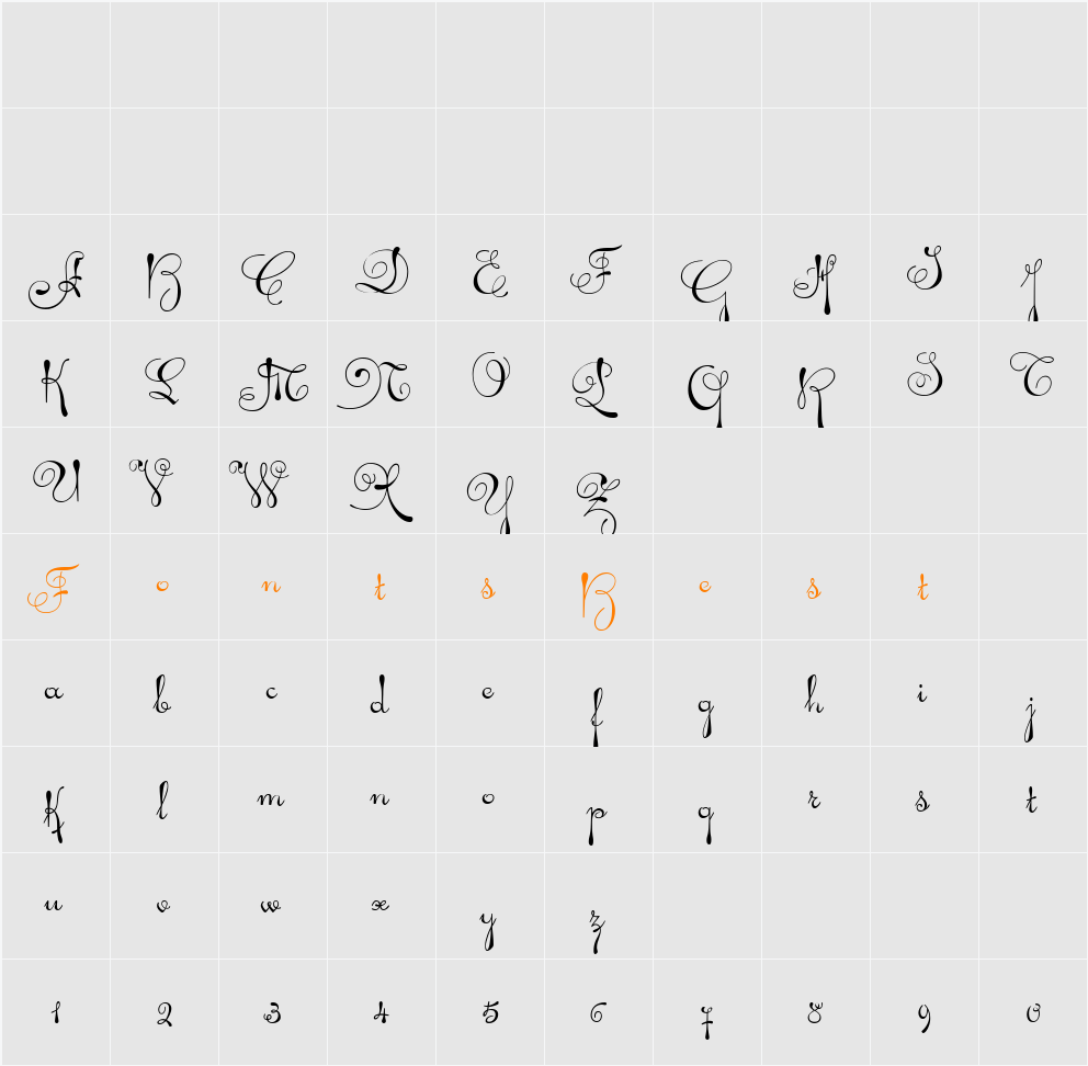 Pendulum Character Map