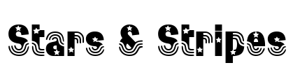 Stars & Stripes Font Image