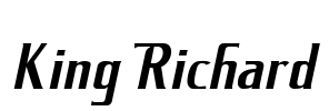 King Richard Font Image