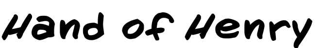 Hand of Henry Font Image