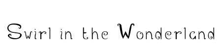 Swirl in the Wonderland Font Image
