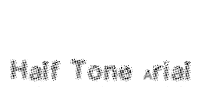 Half Tone Arial Font Image