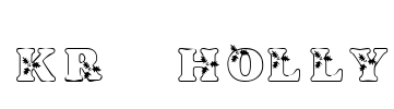 KR Holly Font Image