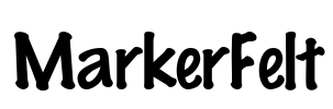 MarkerFelt Font Image