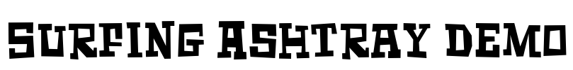 Surfing Ashtray DEMO Font Image