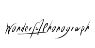 WonderfulPhonograph Font Image