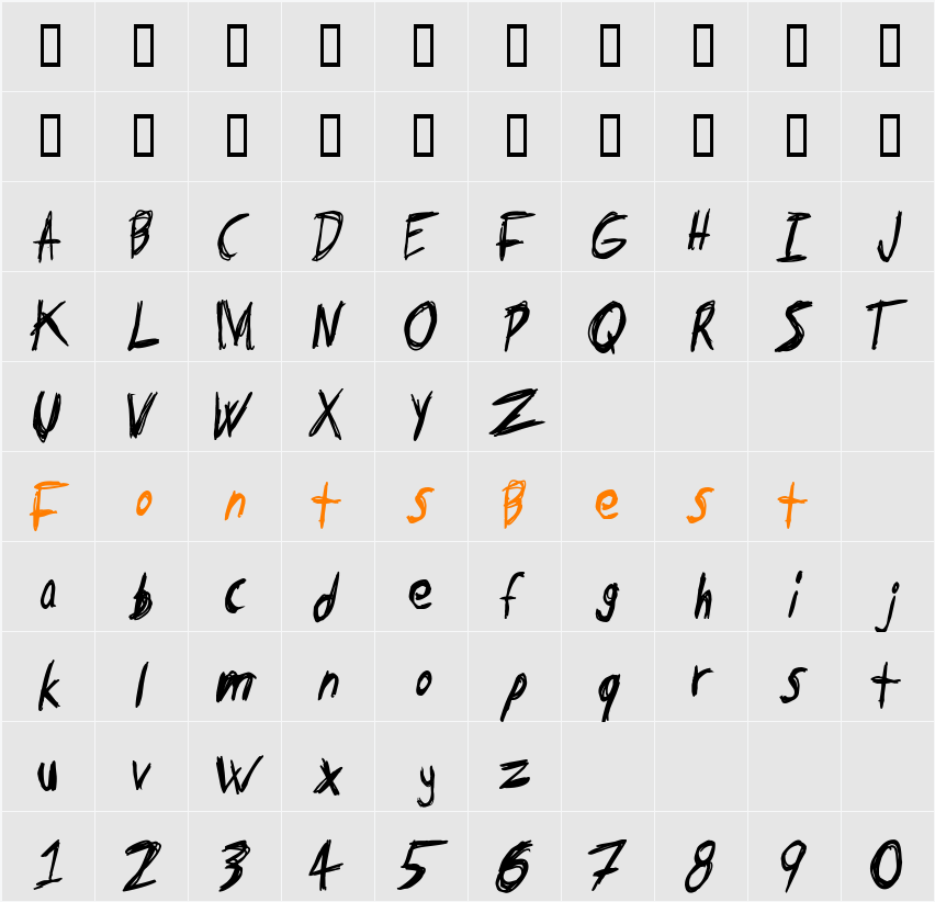 Tape Loop Character Map