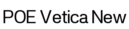 POE Vetica New Font Image