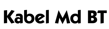 Kabel Md BT Font Image