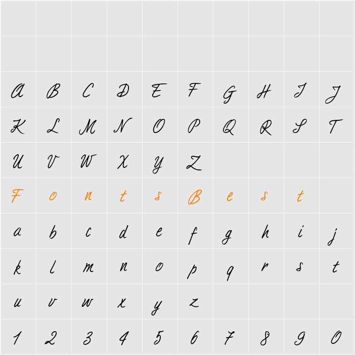 DuTurner Character Map