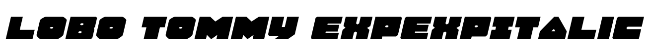 Lobo Tommy ExpExpItalic Font Image