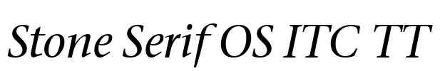 Stone Serif OS ITC TT