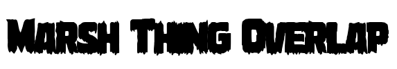 Marsh Thing Overlap Font Image