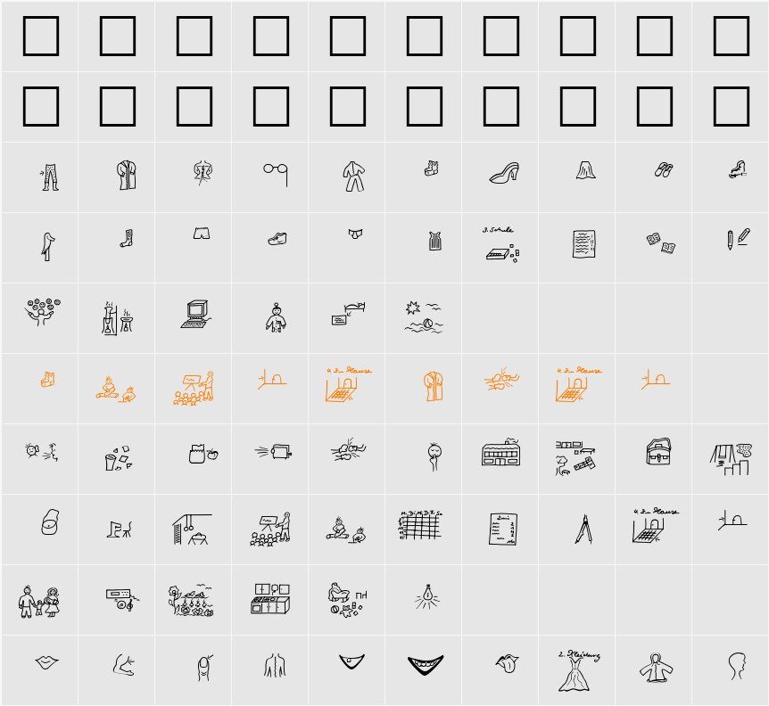 Symbolico 2 DB Character Map
