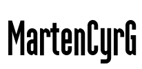 MartenCyrG Font Image