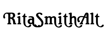 RitaSmithAlt Font Image