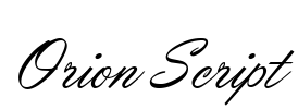 Orion Script Font Image