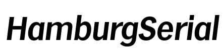 HamburgSerial Font Image