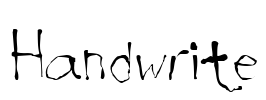 Handwrite Font Image