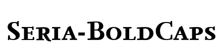 Seria-BoldCaps Font Image