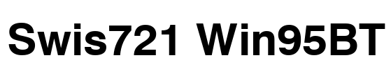 Swis721 Win95BT Font Image