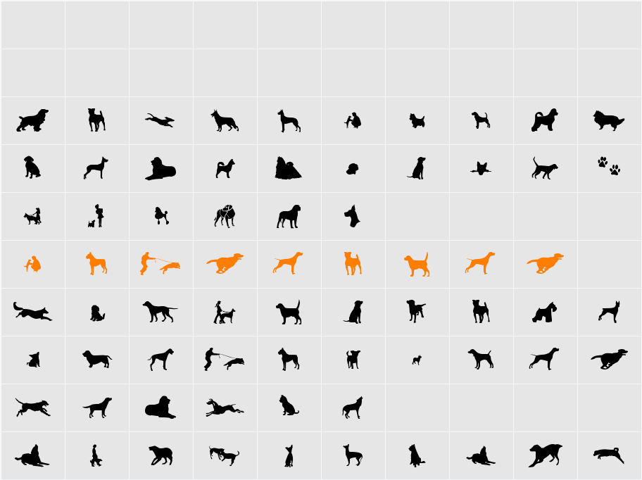 can dog tfb Character Map