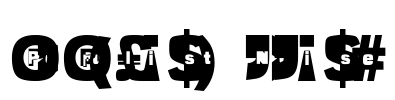 Populist Noise Font Image