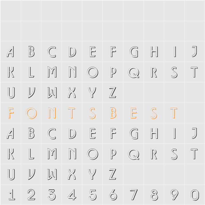 a_Lancet3Dxtr Character Map