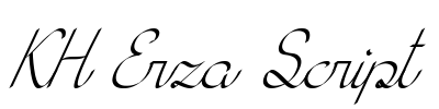 KH Erza Script Font Image