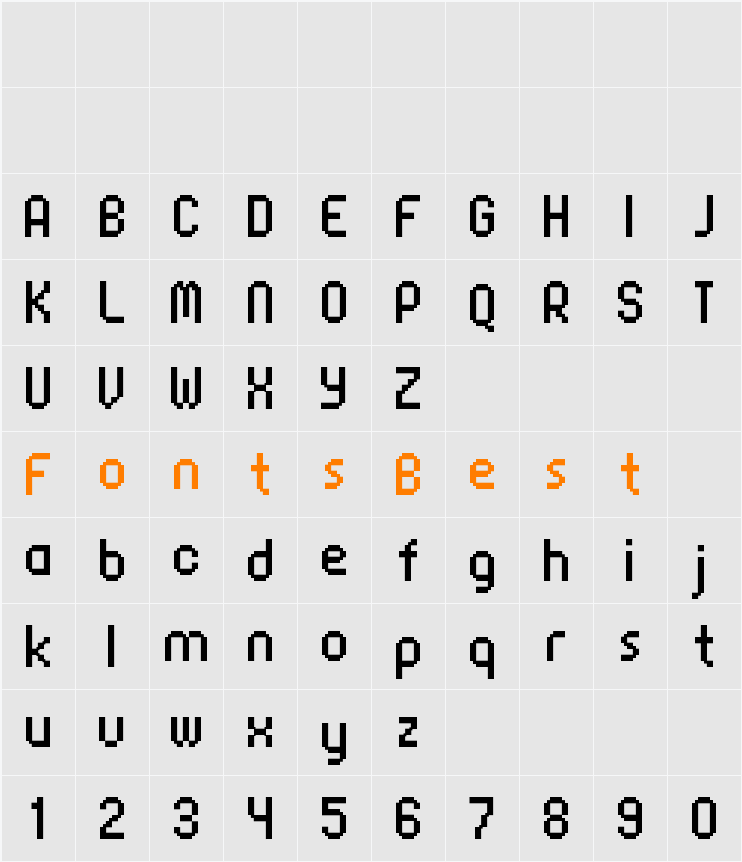 FFF Corporate Rounded Extended Character Map