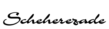 Scheherezade Font Image