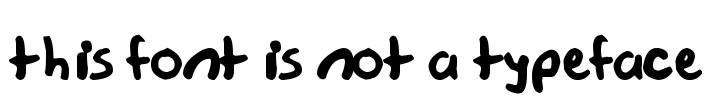 this font is not a typeface Font Image