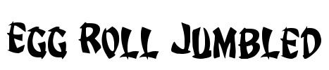 Egg Roll Jumbled Font Image