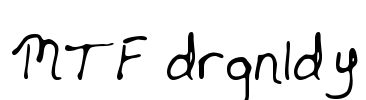 MTF drgnldy Font Image